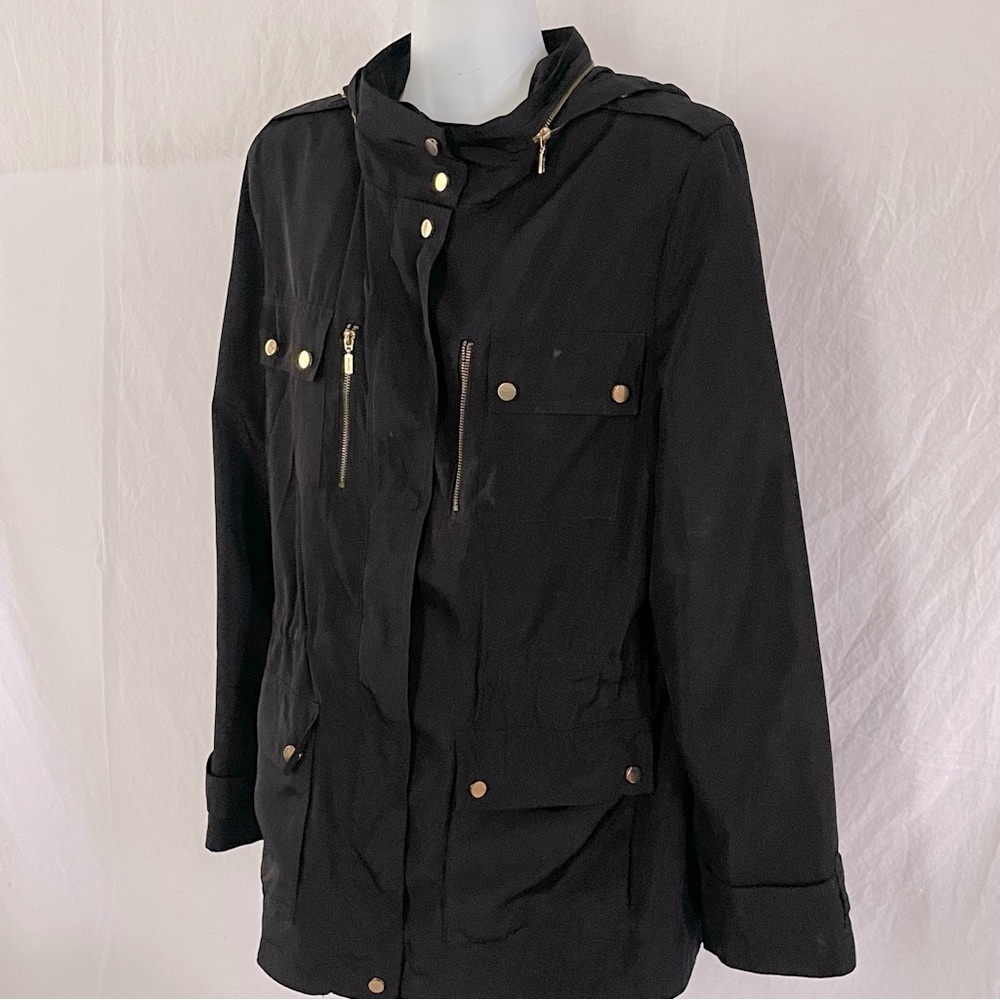 Calvin Klein black coat size 10